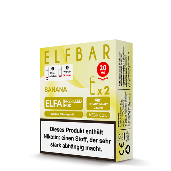 ELFBAR Elfa Pod Banana Packaging