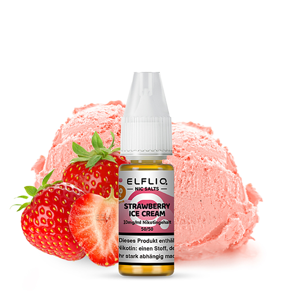 ELFLIQ Liquid Nikotinsalz Strawberry Ice Cream