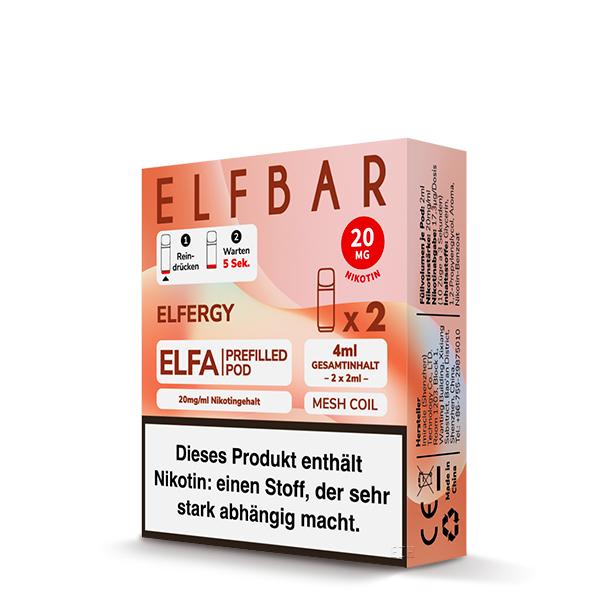 ELFBAR Elfa Pod Elfergy Packaging