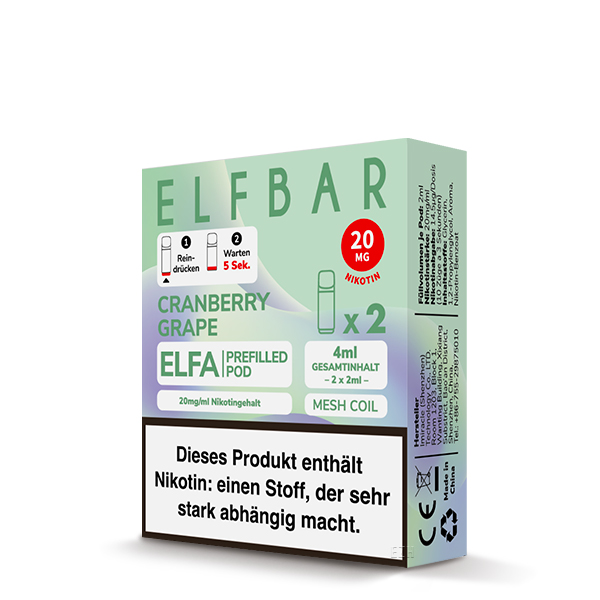 ELFBAR Elfa Pod Cranberry Grape Packaging