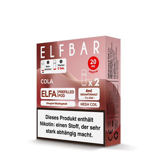 ELFBAR Elfa Pod Cola Packaging