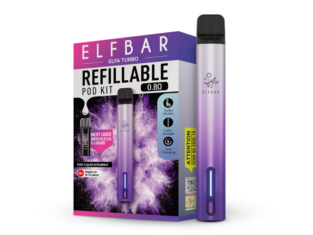 ELFBAR Elfa Turbo Refillable Pod Kit Aurora Purple